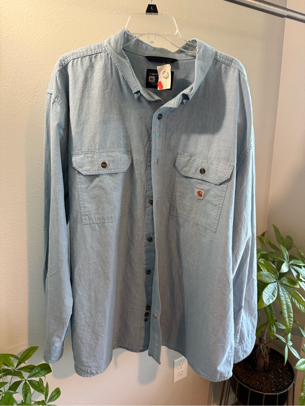 Carhartt Button-Up Work Shirt – 2XL (Loose Fit)